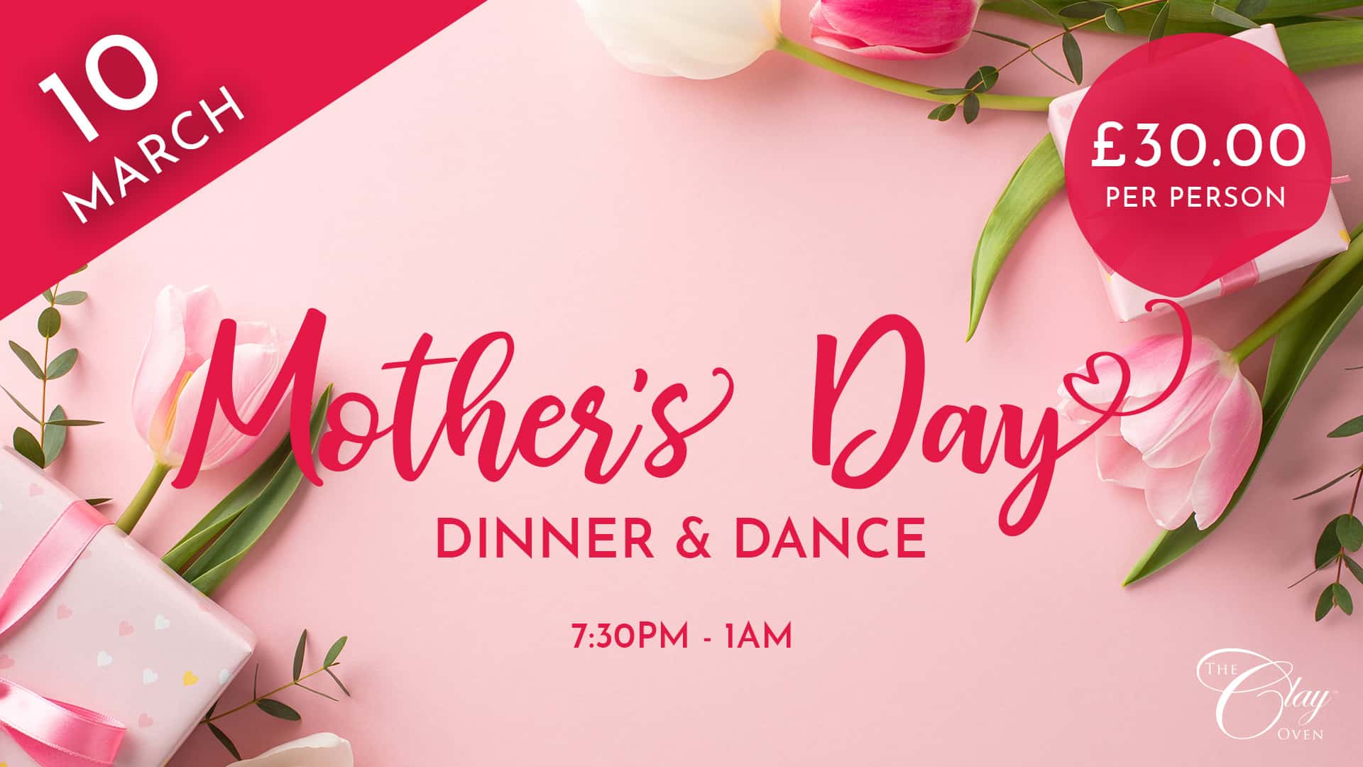 Celebrate Mother's Day with a special dinner and dance.